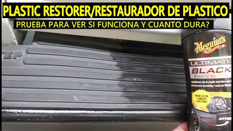 Funciona El Plastic Restorer O Restaurador De Plastico Para Auto