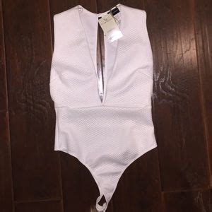 Zara White Body Suit Sideless From Monique S Closet On Poshmark