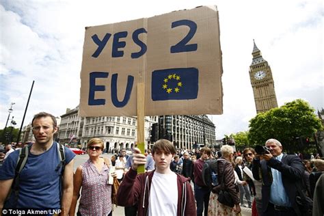 Anti Brexit Protests Break Out On London Streets After Petition For