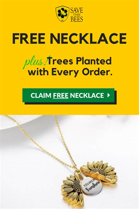 Free You Are My Sunshine Sunflower Necklace