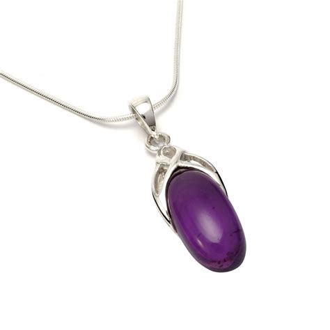 Purple Amethyst Silver Pendant Silver Jewellery Ireland