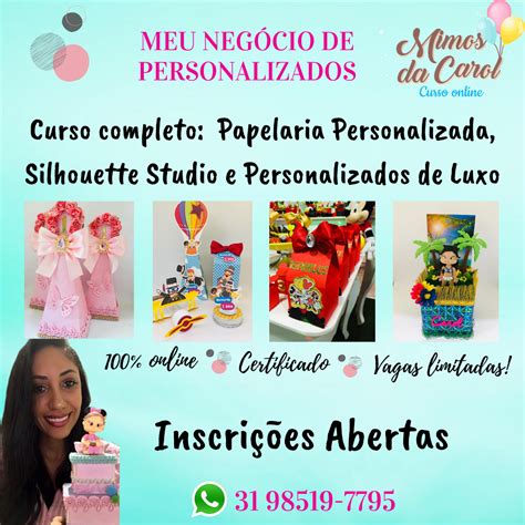 Curso Completo Papelaria Personalizada Silhouette Studio E Persona