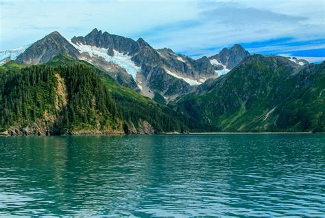 nature, Landscape, Mountains, Fjord, Forest, Summer, Snowy Peak, Sea ...