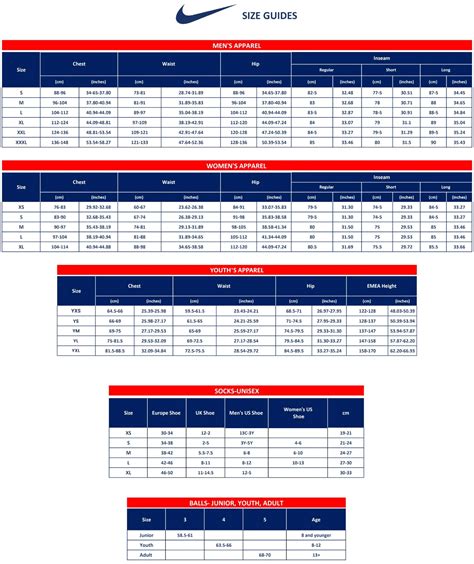 Nike Size Guide Factory Sale Bellvalefarms