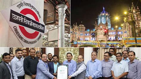 Csmt Station Conferred With Five Star Rating By The Food Safety And