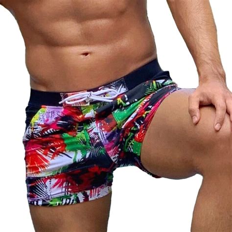 Taddlee Sexy Men Swimwear Swimsuit Swim Boxer Briefs Bikini Trunks Bathing Suits Red Small