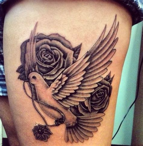 As 25 melhores ideias de Dove and rose tattoo no Pinterest | Mangas de ...