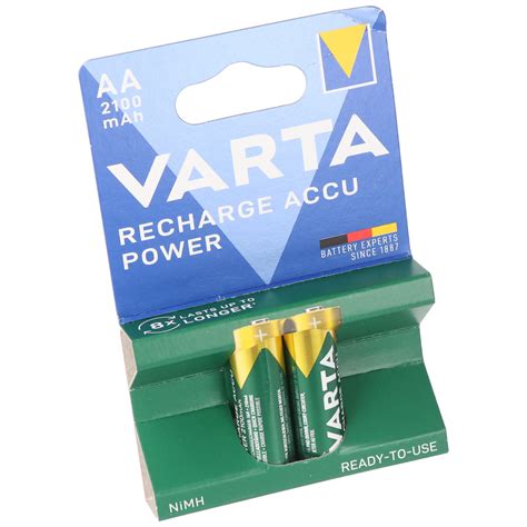 Varta Akku Nimh Mignon Aa Hr06 1 2v 2100mah Accu Power Pre Charged