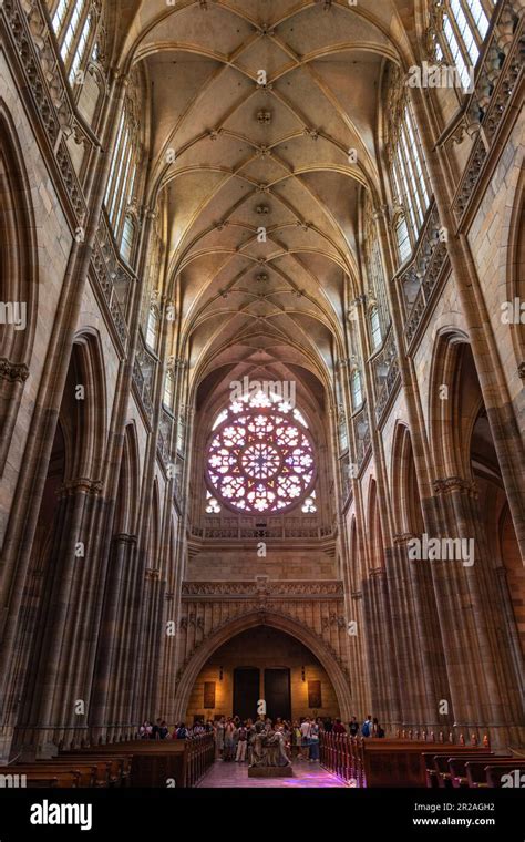 Prague Czech Republic August 25 2022 Inside View Of The Main Nave