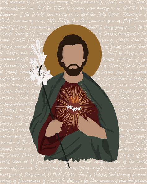 Most Chaste Heart of St. Joseph Print – Catholic Lights