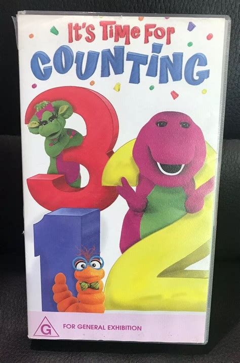 BARNEY It's Time For Counting VHS PAL Rare | Grelly USA