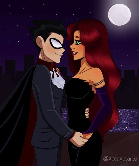 Webtoon Creator Nightwing And Starfire Teen Titans Fanart Starfire