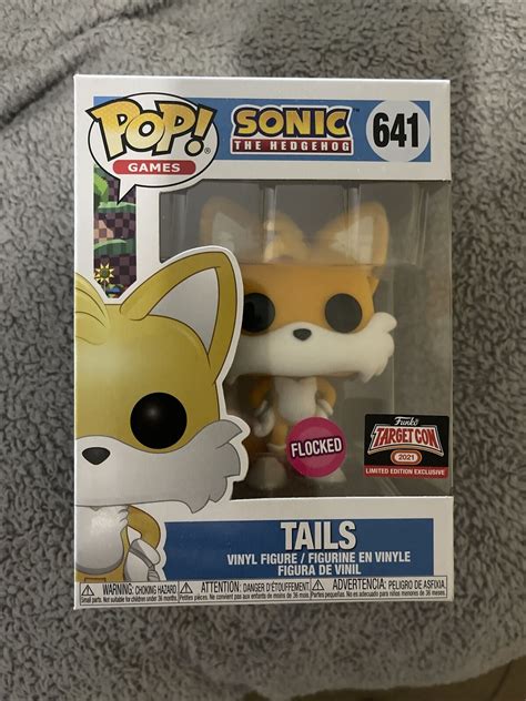 Funko Pop Games Sonic The Hedgehog Tails Flocked Target Con