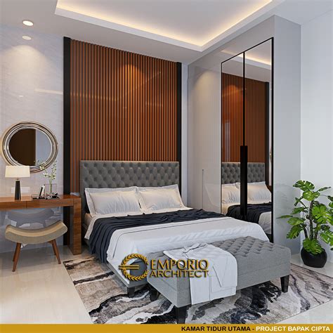 Desain Kamar Tidur Utama Rumah Modern Lantai Bapak Cipta Di Jakarta