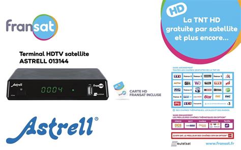 D Codeur Satellite Hd Fransat Hd Astrell Bricorama