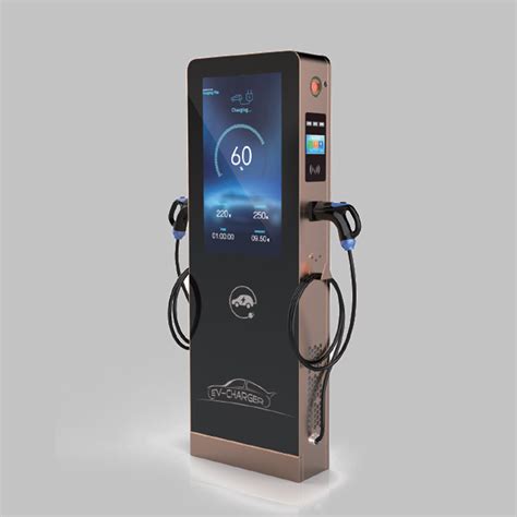 LCD Display Screen EV Charger 22kw Public Commercial Advertising