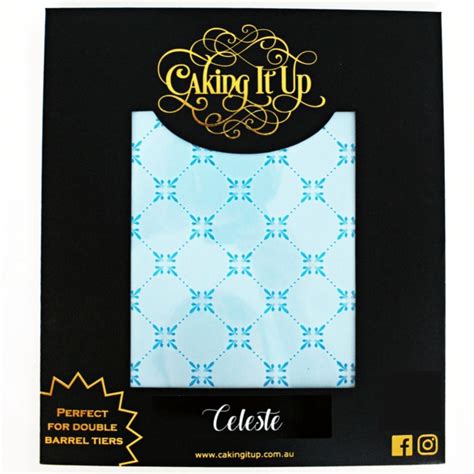 Caking It Up Celeste Cake Stencil | Cake Decorating Stencils