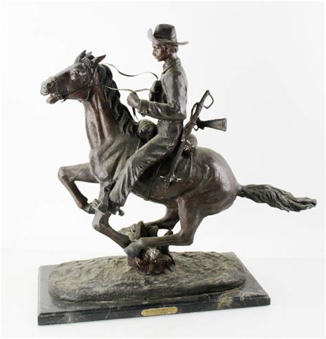 At Auction Frederic Remington Frederic Remington Trooper Of The Plains Bronze