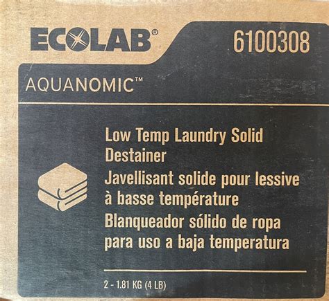 Ecolab Low Temp Laundry Solid Destainer Lb Case Of Ebay