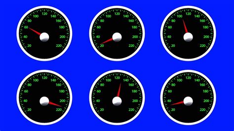 Car Speedometer Green Screen Animation Youtube