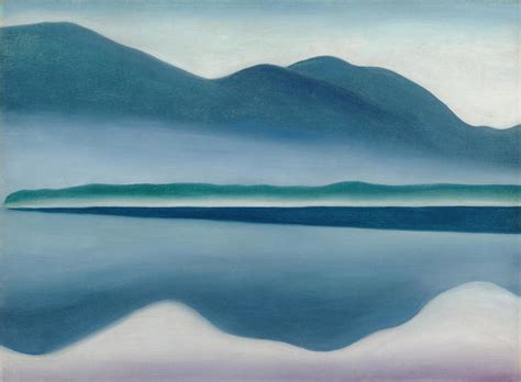 Lake George Formerly Reflection Seascape By Georgia O Keeffe