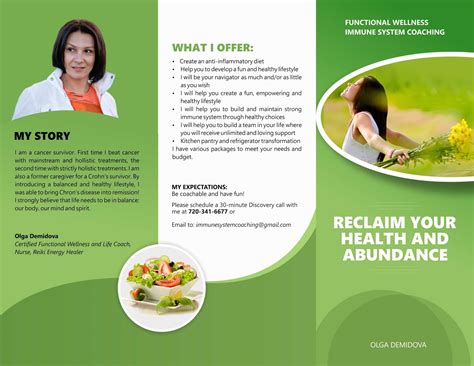 Functional And Wellness Immune System Coaching Brochure Luli Concepts