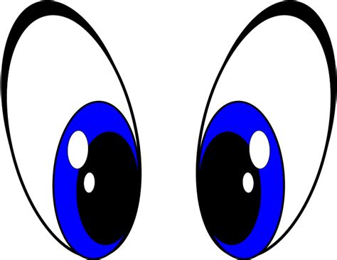 Eye Cartoon Clip Art - Cute Blue Cartoon Eyes - Png Download, clipart, png clipart | PNG.ToolXoX.com