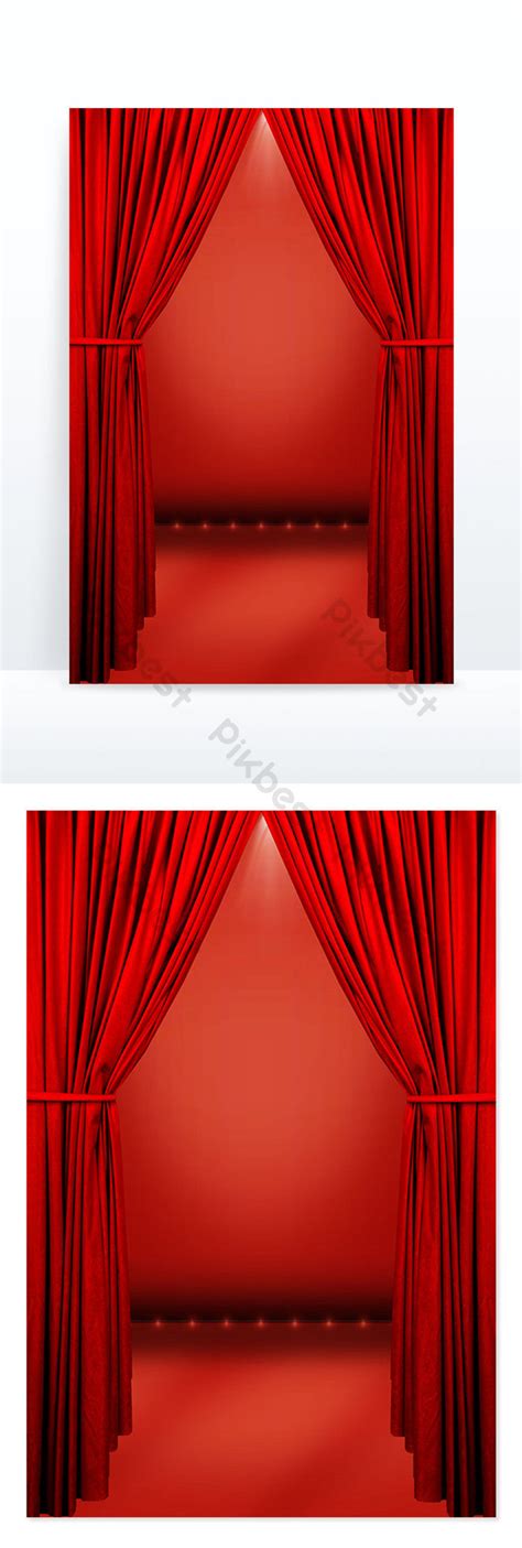 Red Curtain Stage Background Backgrounds | PSD Free Download - Pikbest