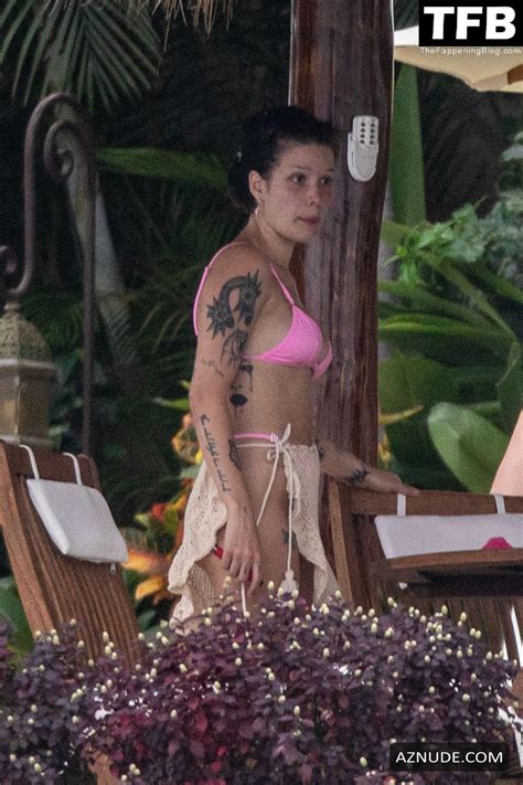 Halsey Sexy Seen Showing Off Her Hot Tits In A Bikini During Her Vacation In Mexico Aznude