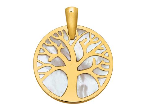 Pendentif Arbre De Vie Mm Nacre Or Jaune K Cookson Clal