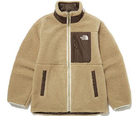 Áo The North Face Reversible Fleece Jacket Beige Nj4fp54b Authentic Shoes