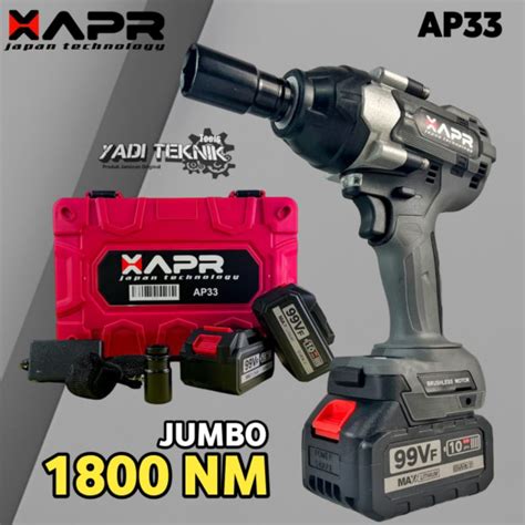 Jual Impact Wrench APR JAPAN JUMBO FACELIFT 99V 1800NM 1 2inch Fullset