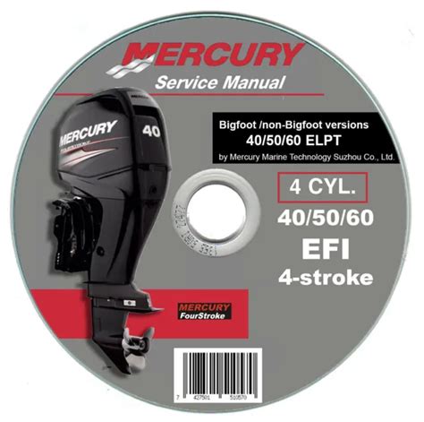 Mercury Efi Elpt Cyl Fuoribordo Manuale Officina Repair