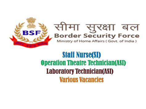 Bsf Recruitment 2021 Latest Army Staff Nurse Vacancy