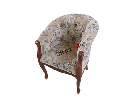 Купить мягкое Кресло из бука Базилио-2 с деревянным декором