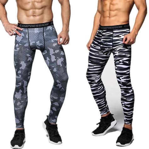 New Camouflage Compression Pants Men Fitness Tights Cossfit Mens