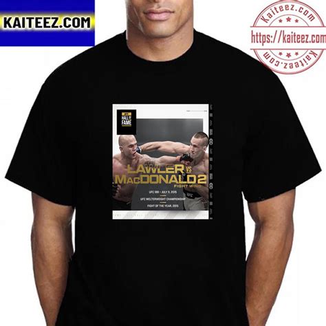 The 2023 UFC Hall Of Fame Induction Ceremony Poster For Lawler Vs ...