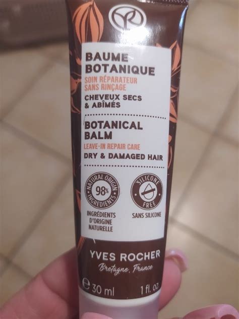 Yves Rocher Baume Botanique Soin R Parateur Sans Rin Age Cheveux Secs