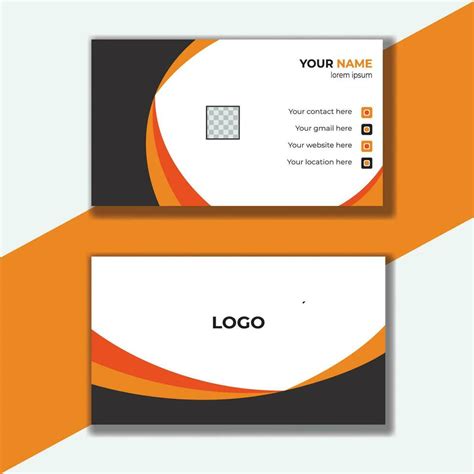 Modern business card template design, Contact card for company, clean ...