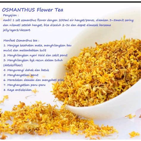 Jual Osmanthus Tea Flower Kg Teh Bunga Osmanthus Gui Hua Shopee