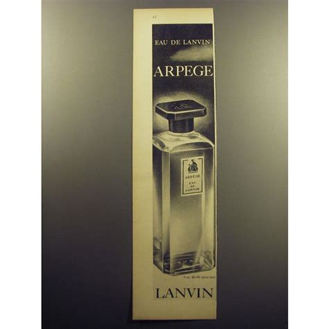 Lanvin Arpege Perfume Advertisement Eau De Lanvin On Ebid United