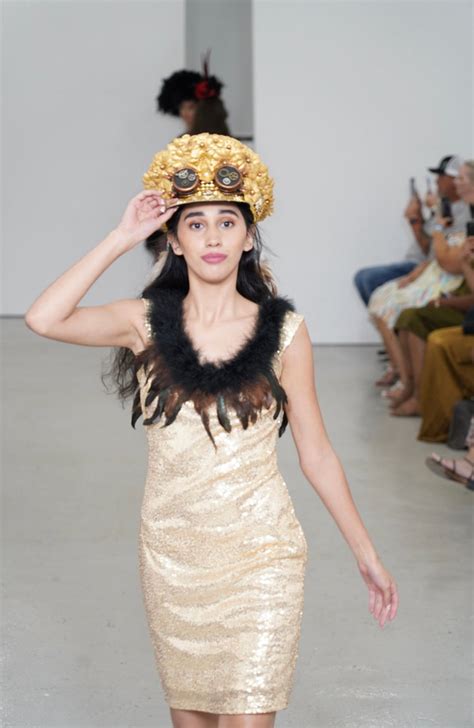 Large Gold Feather Dress Etsy