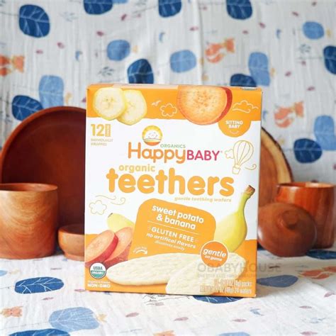 Happy Baby Organic Teethers Wafers Sweet Potato and Banana – Obabyhouse