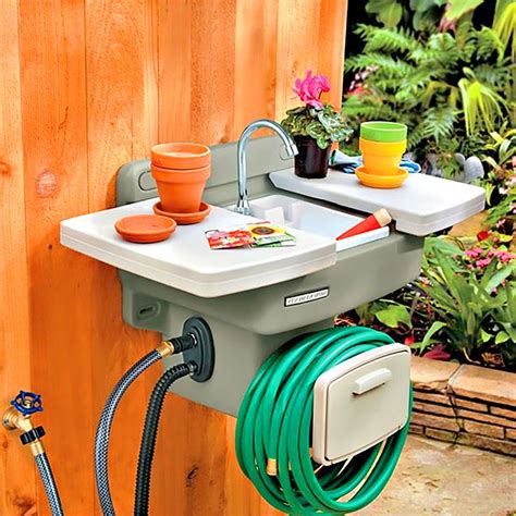 This Garden Hose Sink Gives You an Instant Outdoor Sink With No Extra Plumbing Required