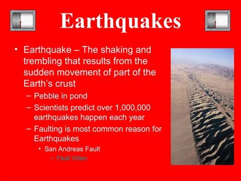 Earthquakes And Volcanoes Ppt