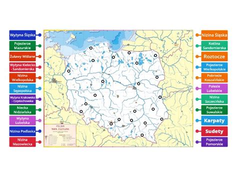 Krainy Geograficzne Polski Lo Rysunek Z Opisami