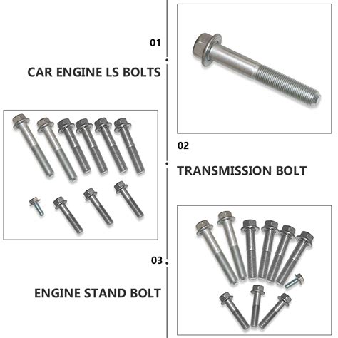 1 Set Engine Stand Bolt Kit Ls Engines Mounting Bolts Engine