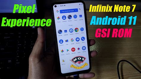 Infinix Note 7 X690 Android 11 Pixel Experience Gsi Rom Youtube