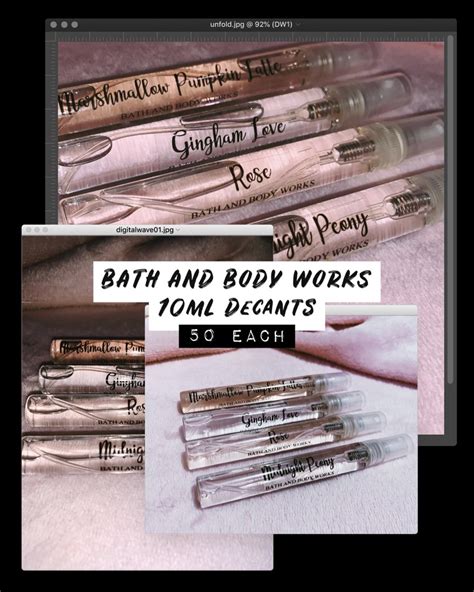 Bath And Body Works BBW Decants Scent Geeks Decants Beauty