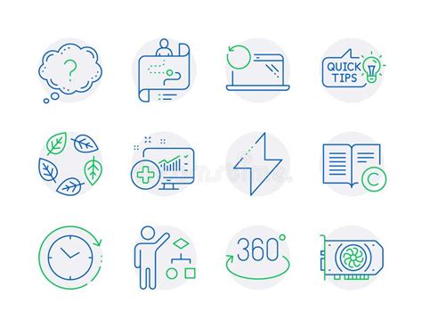 Science Icons Set Included Icon As Algorithm Education Idea Time